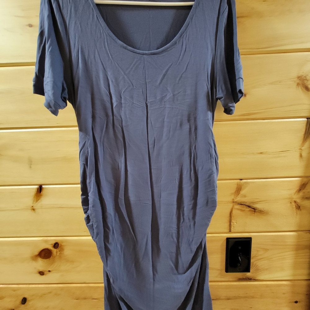 Casual Gray Short Sleeve Dress
